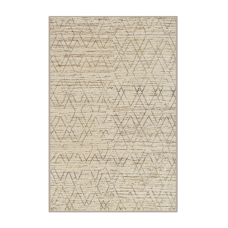 Tapis beige Geometric, Tapis de couloir 2 pi x 5 pi