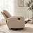 Swivel Rocker Recliner Chair With Manual Recline, Upholstered Glider Recliner For Nursery & Living Room-228854821