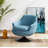 Bonnye Velvet Swivel Armchair-1220822253