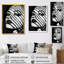 Décoration murale monochrome glam I - noir chic-432787381-432787377