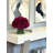 Peony Arrangement in Glass Vase with Grass-244290965