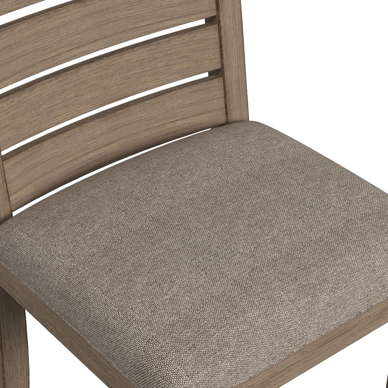 Chaise d'appoint rembourrée Trevion, Taupe foncé, Tanné