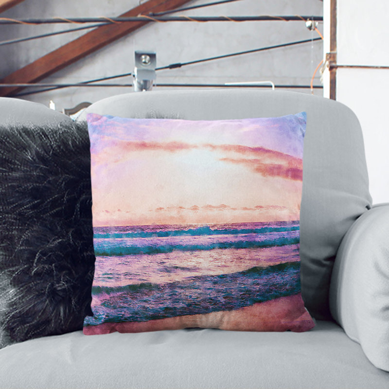 Square Throw Cushion, Black, 55cm H x 55cm W x 20cm D