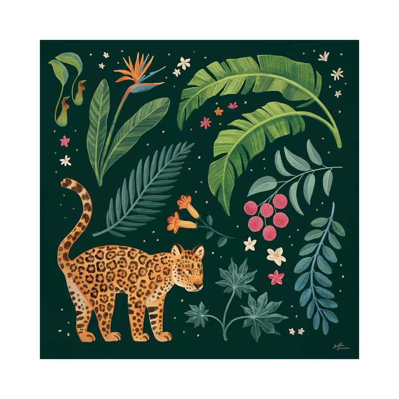 Jungle Love IV par - Toile tendue, H 12 po x l 12 po x P 0,75 po