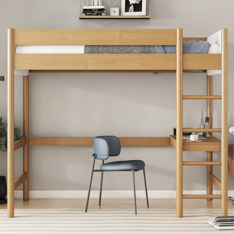 Lit mezzanine simple avec bureau