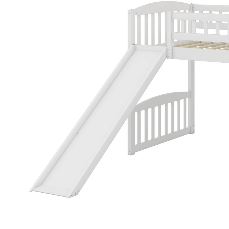 Lit mezzanine simple avec glissoire et échelle
