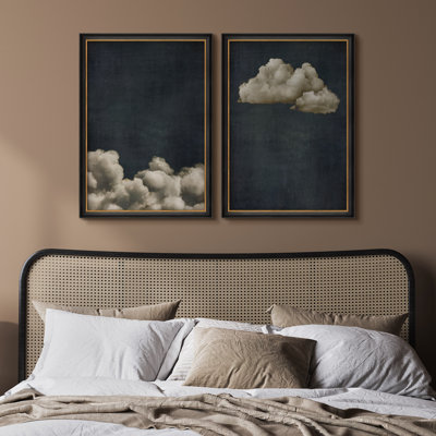 Ensemble de 2 encadrements muraux Premium Premium Fine Art Antique pour chambre à coucher 26 po x 36 po