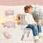 Kids Table and 2 Chairs Set, Height Adjustable (17.7"-26.1") Toddler Table and Chair Set, Multi-Activity Table with Graffiti Desktop, Children’s Table and Chairs for Classroom, Home & Daycare-1100075886