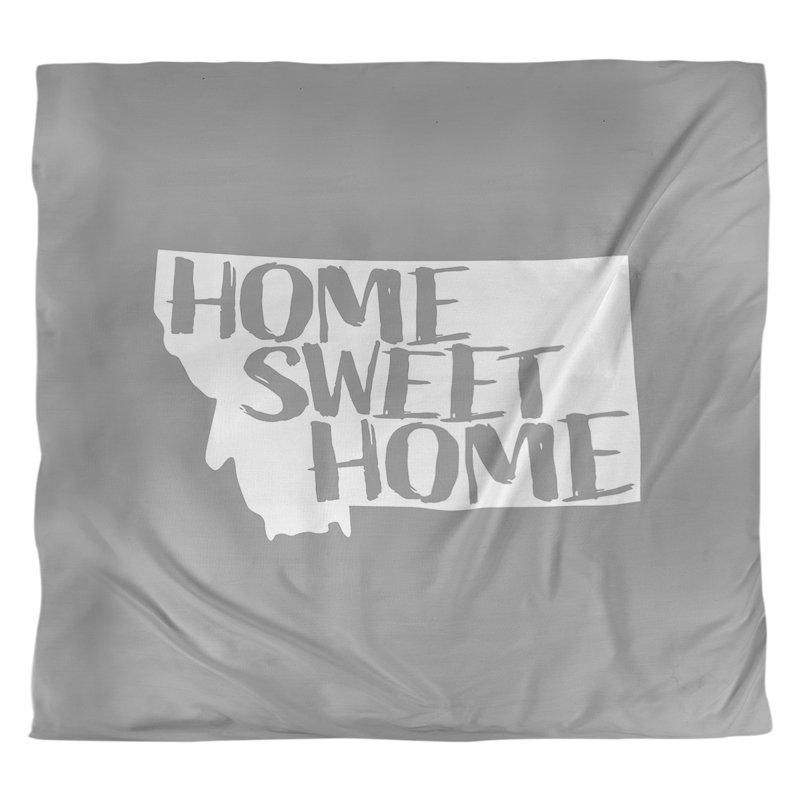 Housse de couette montana doux, Microfibre, Housse de couette pour très grand lit, Gris