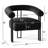 Kristinn 30" Wide Upholstered Velvet Modern 3-Legs Accent Chair-1603974194