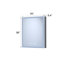 24 po L x H 30 H Armoire à pharmacie en aluminium à fixation en surface avec miroir, DEL, horloge, plateau à détection automatique haute définition, armoire à tablettes réglables, bandes à densité de DEL, charnières silencieuses,