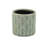 Green Ceramic 33 Ounce Geometric Round Distressed Pot Planter