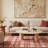 Preppy Plaid & Mini Heart Aesthetic Machine Washable Red Indoor Area Rug  with Non-Slip Backing-1937974167