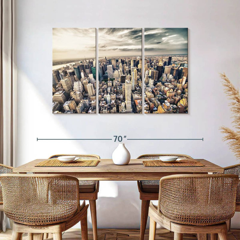 Skyline de Sirci, Manhattan, New York, H 36 po x l 57 po