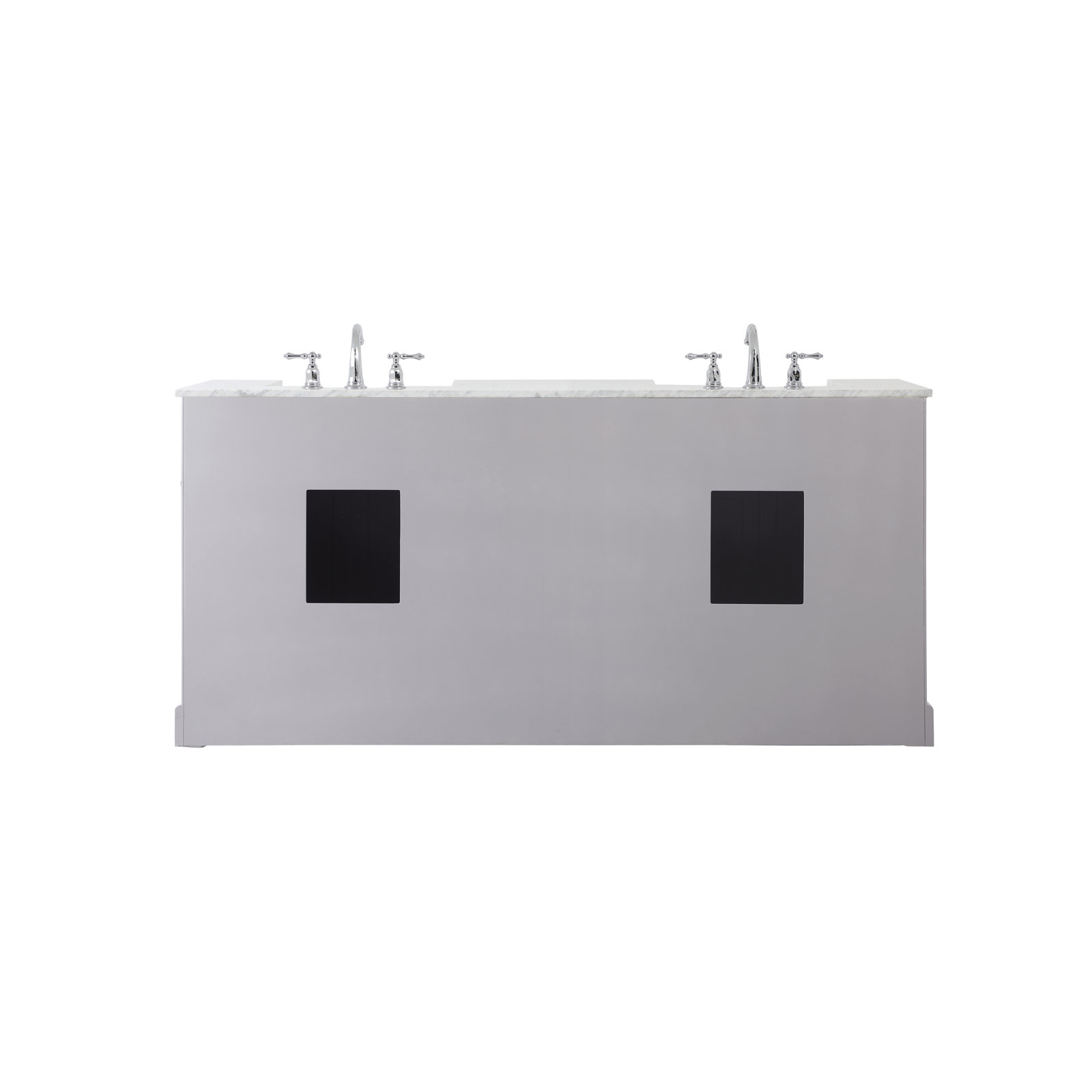 Pardue 72 " Double Bathroom Vanity, Gray