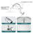 10" High Pressure Rain Shower Head With 12'' Extension Arm-110476245