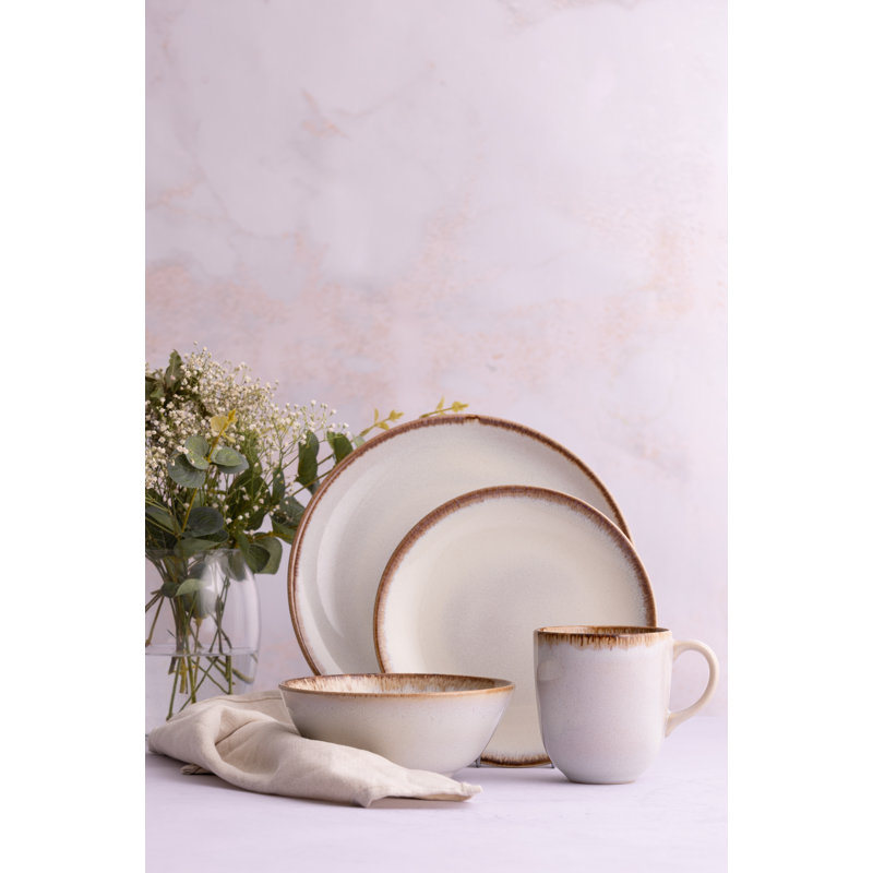 Reactive Dinnerware Mugs 400ml, Cream
