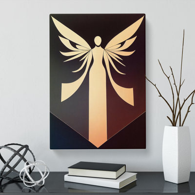 Angel Geometric - Wrapped Canvas