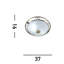 Elda Glass Flush Mount