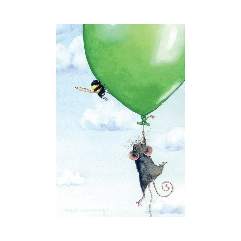 Hi There by Maggie Vandewalle - Wrapped Canvas Print, 20.32 cm H x 30.48 cm W