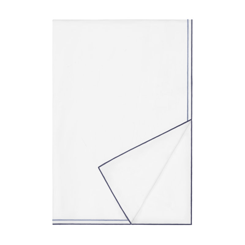 Hugo Duvet Cover, Full Duvet Cover, White/Lagos/Soiree