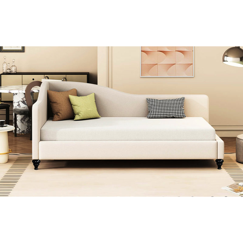 L-Shaped Daybed, Twin, Beige