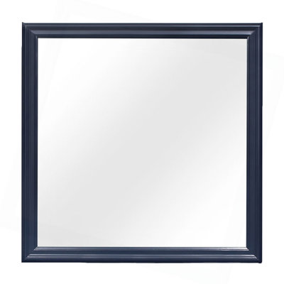 BLUE FRAMED MIRROR