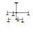 Rigsby Six-Light Matte Black Two-Tier Chandelier-127380307