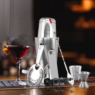 Etens Cocktail Shaker Set, 8pc Mixology Bartender Kit Bar Set for