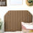 Cullompt Brown Boho Caramel College Dorm Twin XL Headboard with Hook & Loop Fastener
