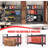 3-Layer Storage Rack, Metal Storage Rack, Adjustable Height Partition