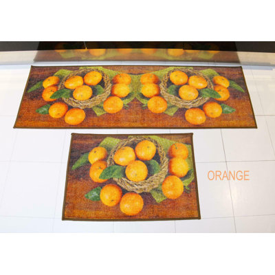 Finbar Fruit Printed Kitchen Mat