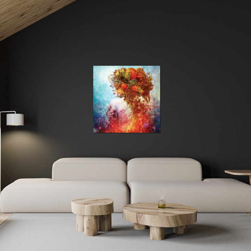 " Compassion " by Mario Sanchez Nevado, 24" H x 24" W x 0.25" D