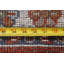 Tapis orange orange à motif géométrique Kazak noué à la main 4 x 6