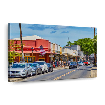 " Hawaii's Lahaina Town Canvas Print "