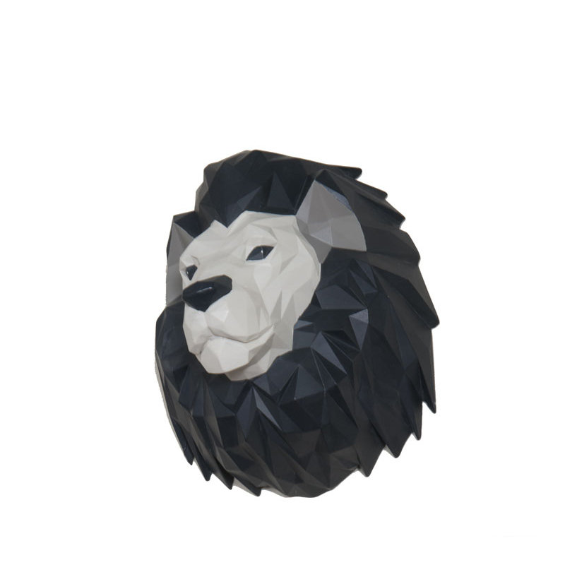 Décoration murale tête de lion origami