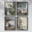 «Vintage Landscape Cxx», ensemble de 4 encadrés-1180816879-1180816878