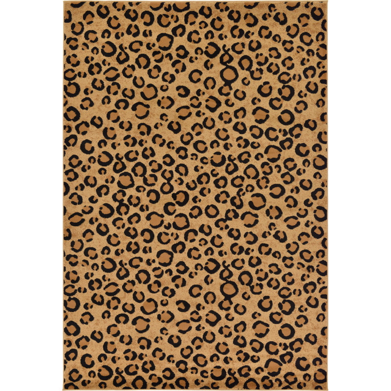 Testerman Animal Print Indoor Rug, Rectangle 7'1" x 10'