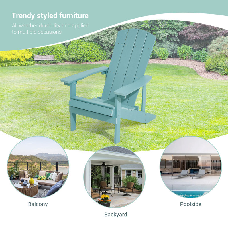 Chaise Adirondack Lamonica, Bleu lac