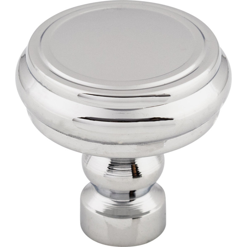 Brixton Rimmed 1 1/4" Diameter Round Knob, Polished Chrome