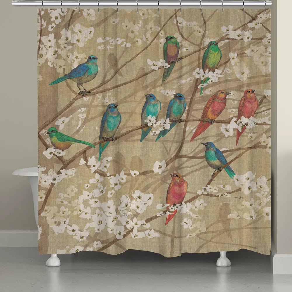 Eggers Azalea Leaves Single Shower Curtain August Grove®