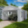  13' X 20' Heavy Duty Carport - Portable Garage With Roll-up Windows, Removable Sidewalls, Waterproof & Uv Resistant