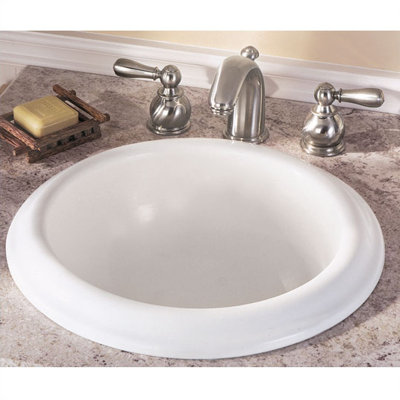 American Standard Enfield 16.63'' Ceramic Circular Bathroom Sink with Overflow
