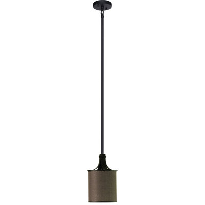 Luminaire suspendu cylindrique unique à 1 lumière