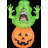 Plastic Staked Halloween Witches Inflatable Outdoor Decoration