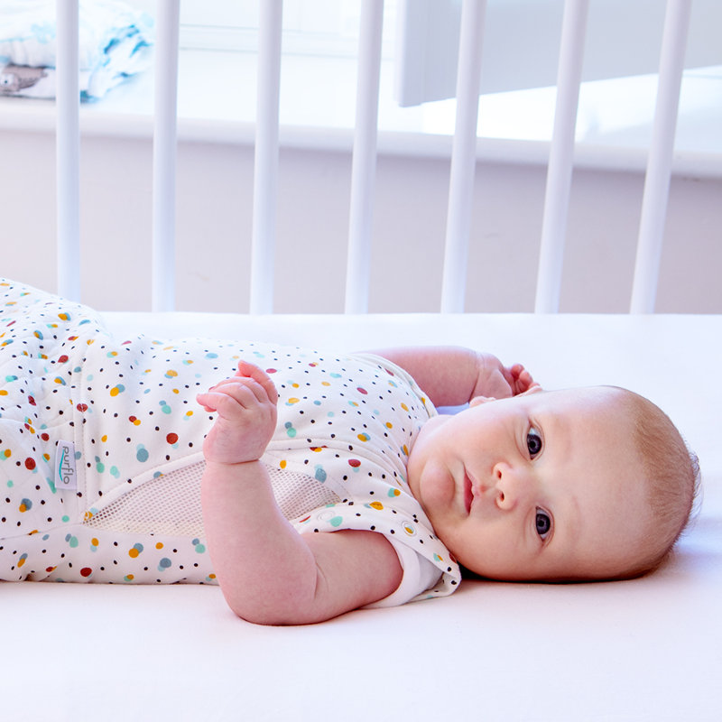 Swaddle to Sleep Bag 0.5 TOG 0-4M Lightweight - Scandi Spot