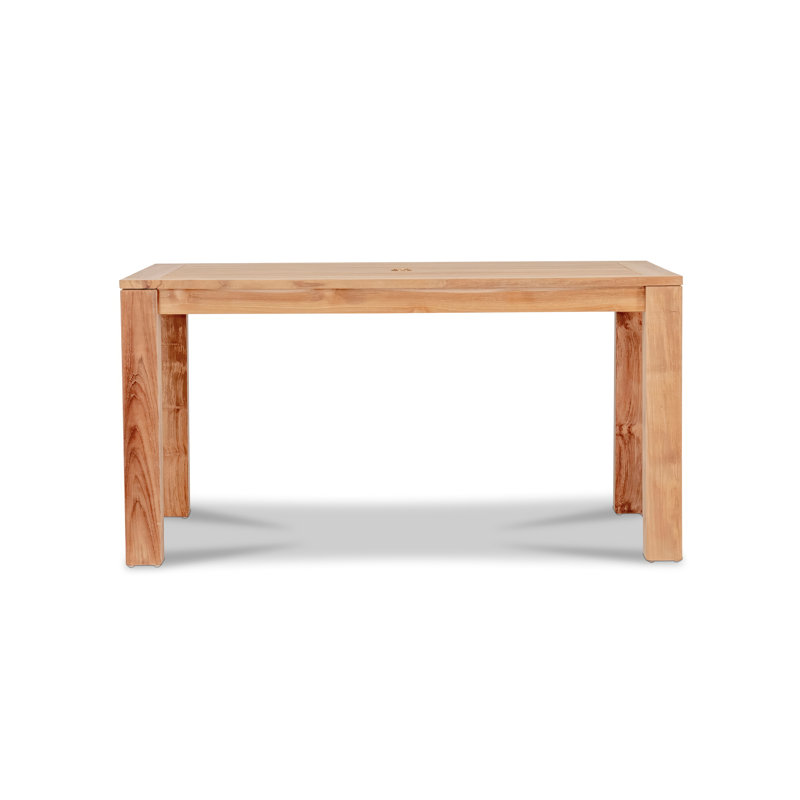 Classic Outdoor Teak Dining Table, 60" L x 30" H x 39" D