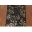 Tapis abstrait noir 5 x 7