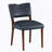 Midnight Blue Faux Leather Dining Chair - Set Of 2