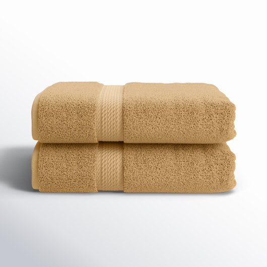 Renata 800 GSM 2 Piece Egyptian-Quality Cotton Bath Towel Set